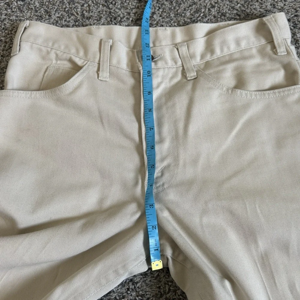 Vintage Levis Pants Mens 30x29 Beige Sta Prest Big E